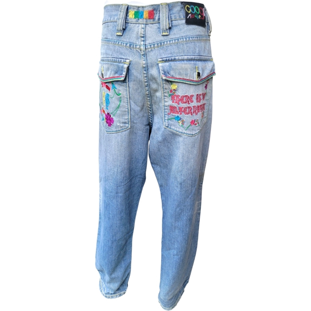 Vintage Y2K Coogi Jeans Wide Leg Denim Baggy Grunge Skate Jnco Style Sz 34x34